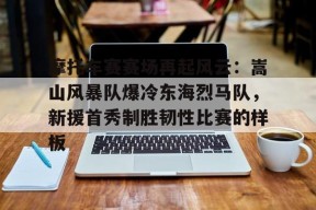爱游戏体育-摩托车赛赛场再起风云：嵩山风暴队爆冷东海烈马队，新援首秀制胜韧性比赛的样板